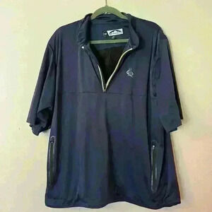 Sun Mountain Rain Wear Men’s Short Sleeve Rain Jacket Size XL Golf Logo Casual